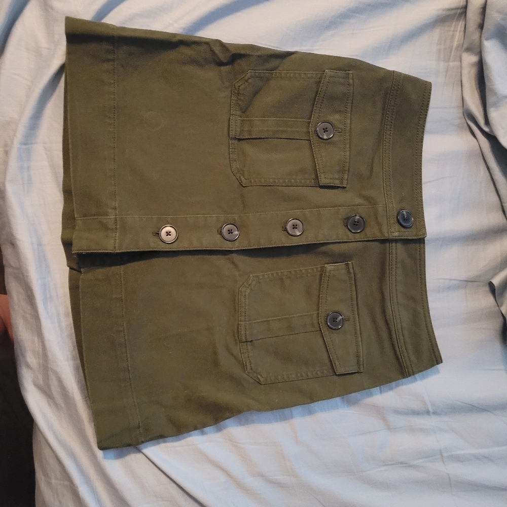 Ann Taylor Button Uo Skirt